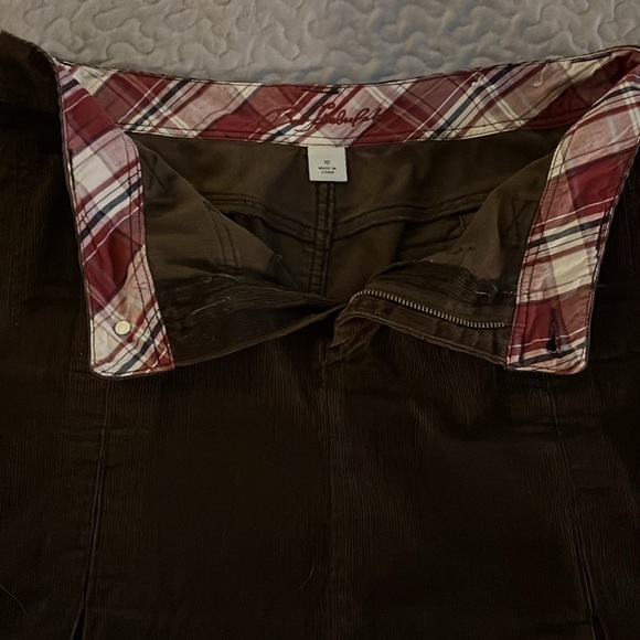 Dark brown corduroy skirt - Picture 3 of 5